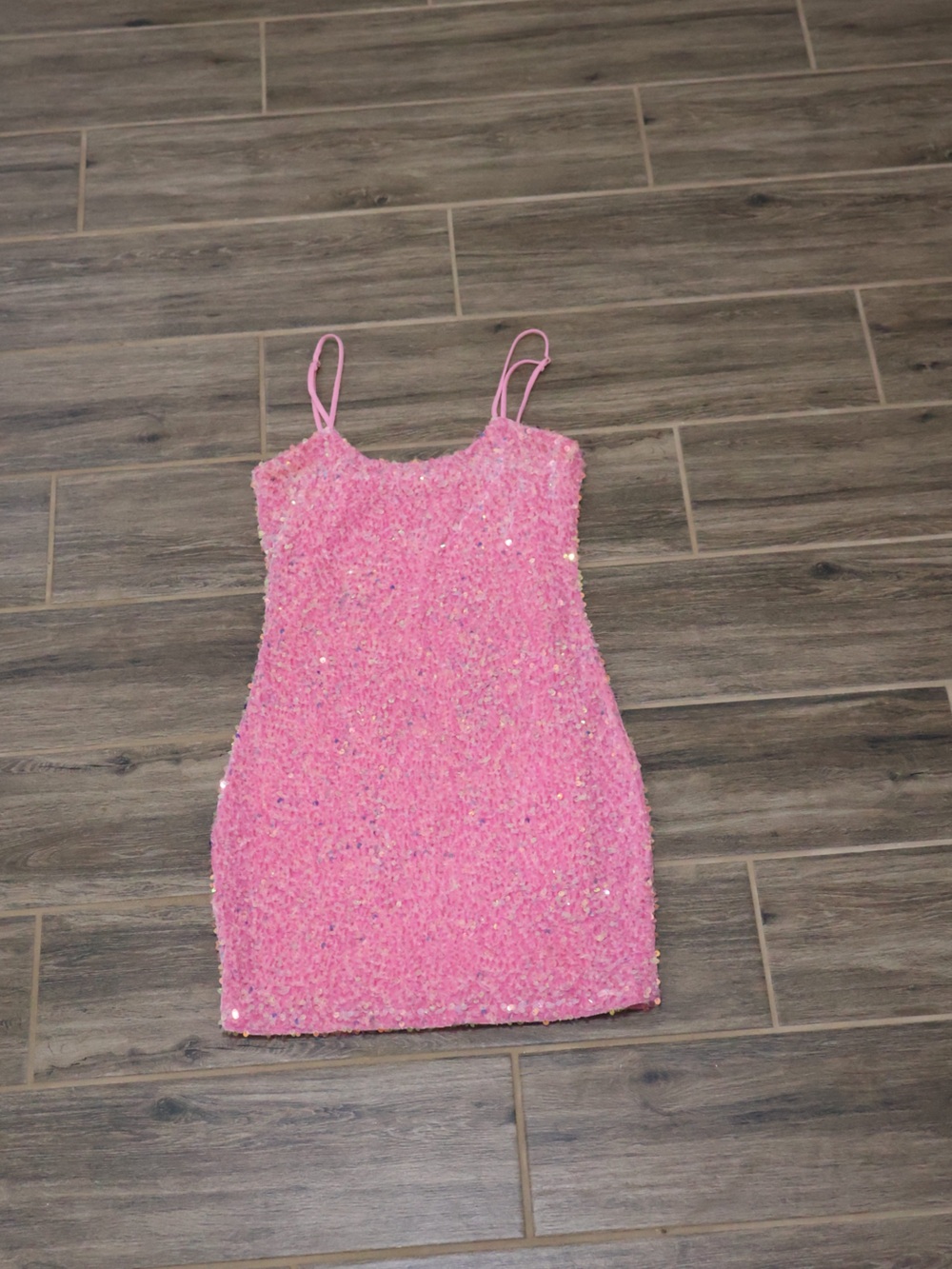 Lulu In The Sky Pink Sequin Mini Dress
